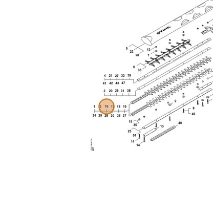 STIHL part 4237-710-5914 — IPL diagram snippet (6x zoom, amber highlight)