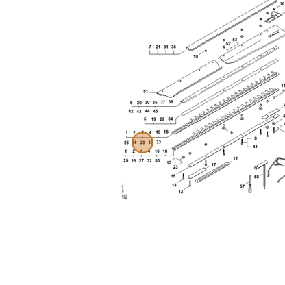 STIHL part 4237-710-6030 — IPL diagram snippet (6x zoom, amber highlight)
