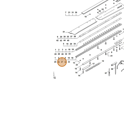 STIHL part 4237-710-6031 — IPL diagram snippet (6x zoom, amber highlight)