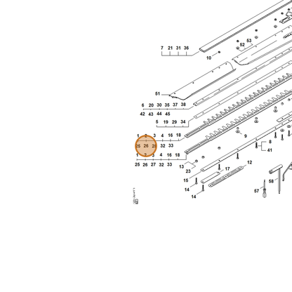 STIHL part 4237-710-6056 — IPL diagram snippet (6x zoom, amber highlight)