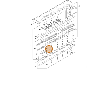 STIHL part 4237-711-4800 — IPL diagram snippet (6x zoom, amber highlight)