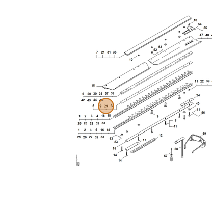STIHL part 4237-713-2202 — IPL diagram snippet (6x zoom, amber highlight)