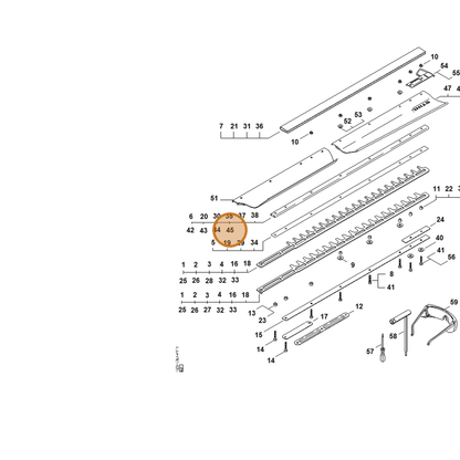 STIHL part 4237-740-6505 — IPL diagram snippet (6x zoom, amber highlight)