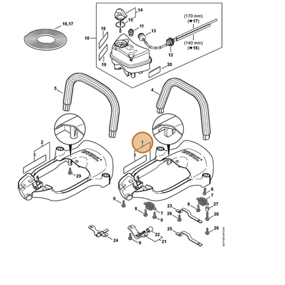 STIHL part 4237-790-5602 — IPL diagram snippet (6x zoom, amber highlight)