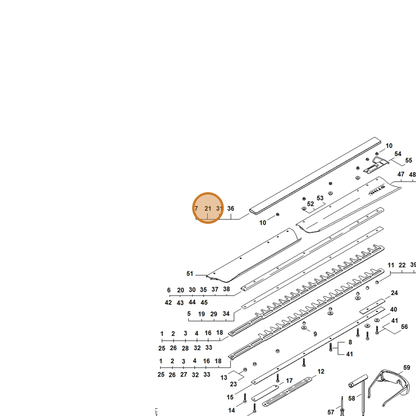 STIHL part 4237-790-9202 — IPL diagram snippet (6x zoom, amber highlight)