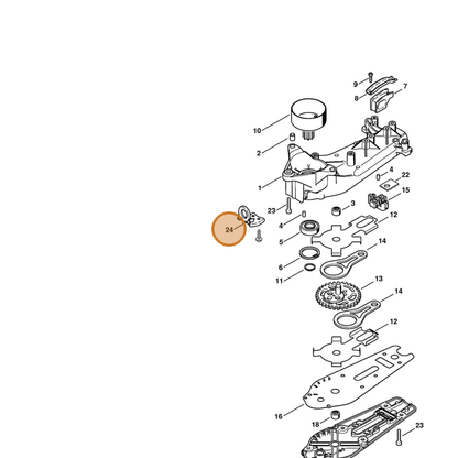 STIHL part 4237-790-9700 — IPL diagram snippet (6x zoom, amber highlight)