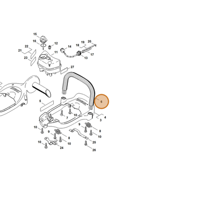 STIHL part 4237-791-1700 — IPL diagram snippet (6x zoom, amber highlight)