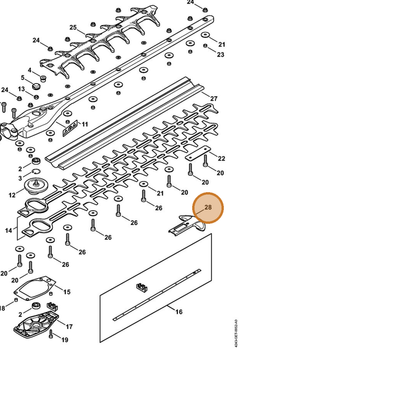 STIHL part 4237-792-9006 — IPL diagram snippet (6x zoom, amber highlight)
