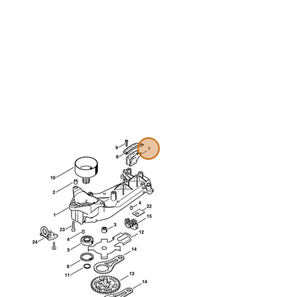 STIHL part 4237-792-9300 — IPL diagram snippet (6x zoom, amber highlight)