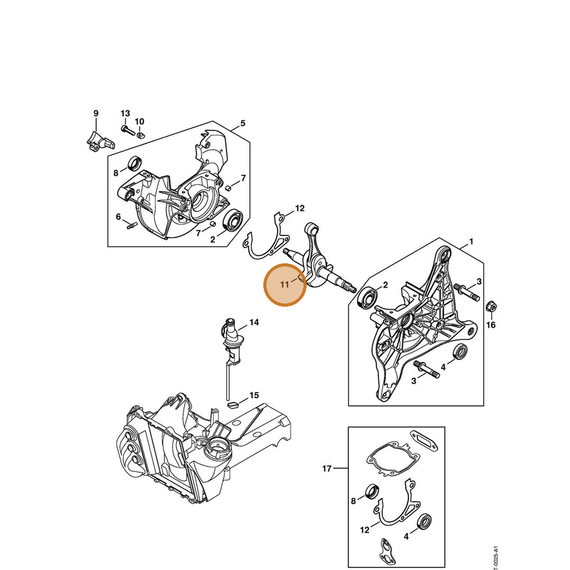 STIHL part 4238-030-0403 — IPL diagram snippet (6x zoom, amber highlight)