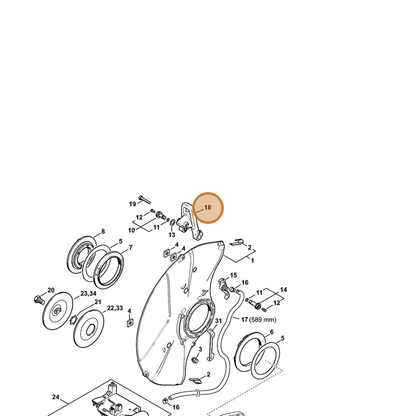 STIHL part 4238-700-2902 — IPL diagram snippet (6x zoom, amber highlight)