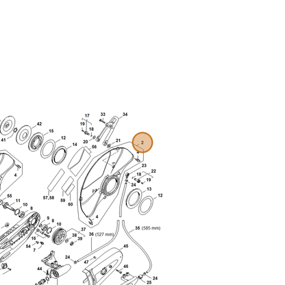 STIHL part 4238-700-8105 — IPL diagram snippet (6x zoom, amber highlight)