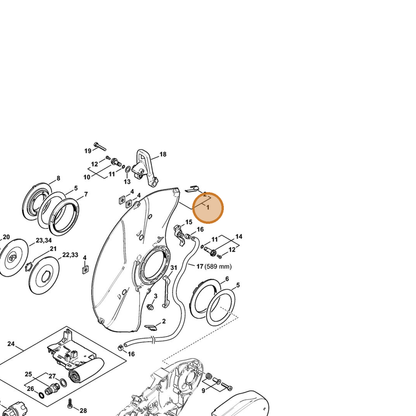 STIHL part 4238-700-8112 — IPL diagram snippet (6x zoom, amber highlight)