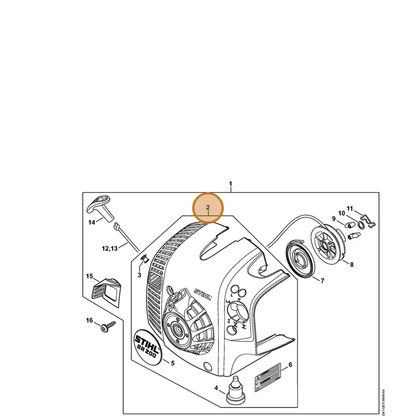 STIHL part 4241-080-1806 — IPL diagram snippet (6x zoom, amber highlight)