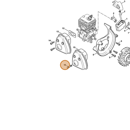 STIHL part 4241-140-6900 — IPL diagram snippet (6x zoom, amber highlight)