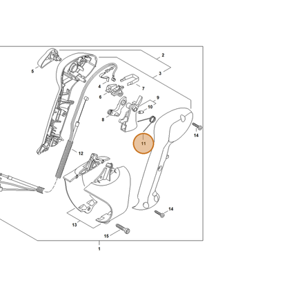STIHL part 4241-182-4502 — IPL diagram snippet (6x zoom, amber highlight)