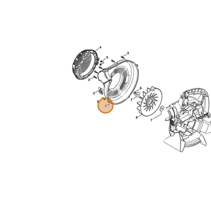 STIHL part 4241-701-0700 — IPL diagram snippet (6x zoom, amber highlight)