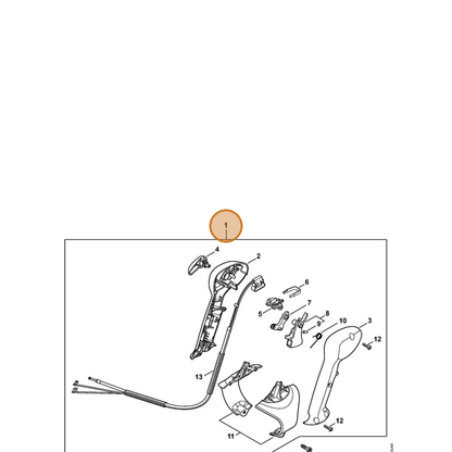 STIHL part 4241-790-4900 — IPL diagram snippet (6x zoom, amber highlight)