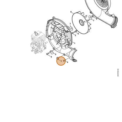 STIHL part 4241-791-5900 — IPL diagram snippet (6x zoom, amber highlight)