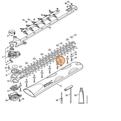 STIHL part 4242-641-4901 — IPL diagram snippet (6x zoom, amber highlight)