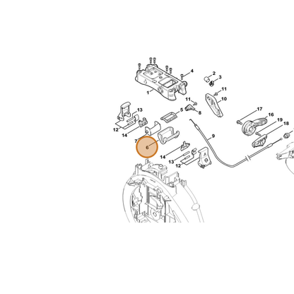 STIHL part 4244-519-0103 — IPL diagram snippet (6x zoom, amber highlight)