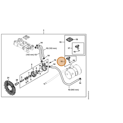 STIHL part 4244-770-0200 — IPL diagram snippet (6x zoom, amber highlight)