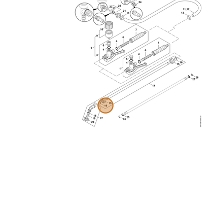 STIHL part 4247-505-0800 — IPL diagram snippet (6x zoom, amber highlight)