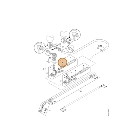 STIHL part 4247-768-0800 — IPL diagram snippet (6x zoom, amber highlight)