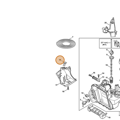 STIHL part 4250-791-5900 — IPL diagram snippet (6x zoom, amber highlight)