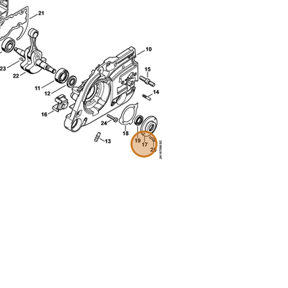 STIHL part 4252-020-1800 — IPL diagram snippet (6x zoom, amber highlight)