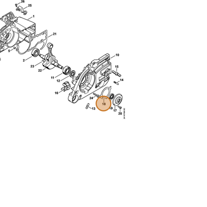 STIHL part 4252-029-0500 — IPL diagram snippet (6x zoom, amber highlight)