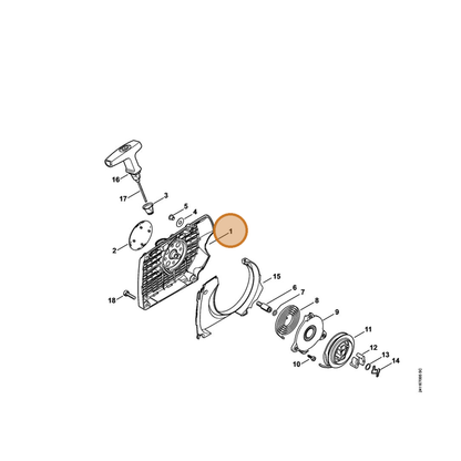 STIHL part 4252-080-1802 — IPL diagram snippet (6x zoom, amber highlight)