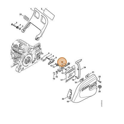 STIHL part 4252-660-0300 — IPL diagram snippet (6x zoom, amber highlight)