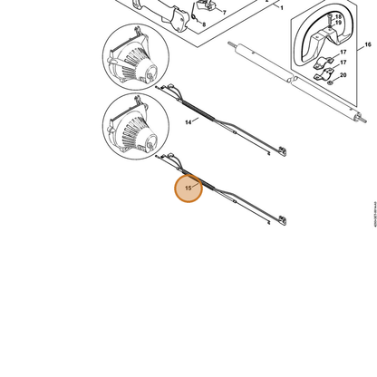 STIHL part 4280-180-1150 — IPL diagram snippet (6x zoom, amber highlight)
