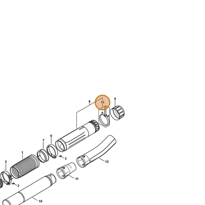 STIHL part 4282-701-9305 — IPL diagram snippet (6x zoom, amber highlight)