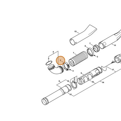 STIHL part 4282-708-8706 — IPL diagram snippet (6x zoom, amber highlight)