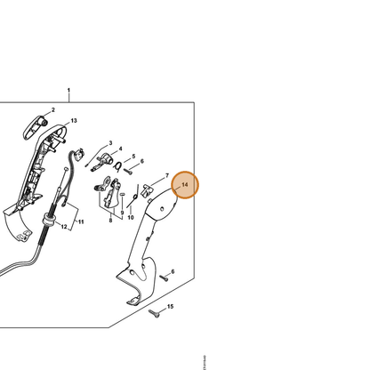 STIHL part 4282-791-0804 — IPL diagram snippet (6x zoom, amber highlight)