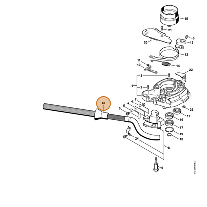 STIHL part 4311-160-4800 — IPL diagram snippet (6x zoom, amber highlight)