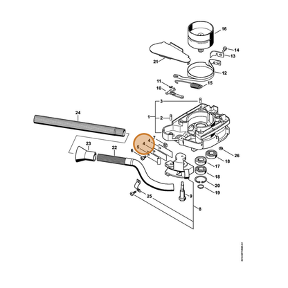 STIHL part 4311-162-7805 — IPL diagram snippet (6x zoom, amber highlight)