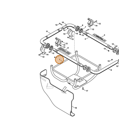 STIHL part 4313-790-5601 — IPL diagram snippet (6x zoom, amber highlight)
