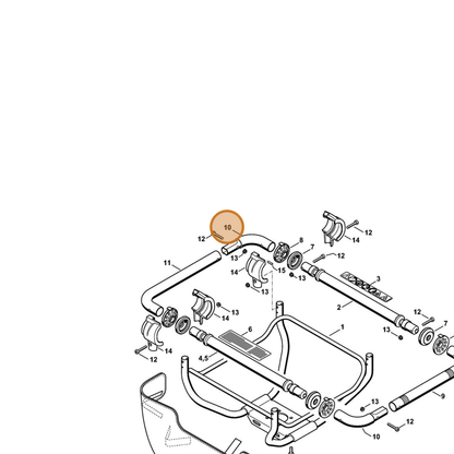 STIHL part 4313-791-5500 — IPL diagram snippet (6x zoom, amber highlight)
