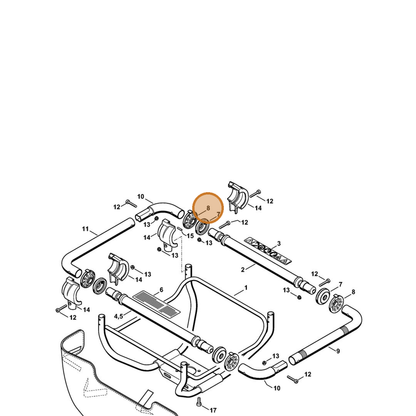 STIHL part 4313-792-9300 — IPL diagram snippet (6x zoom, amber highlight)