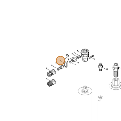 STIHL part 4314-708-8200 — IPL diagram snippet (6x zoom, amber highlight)
