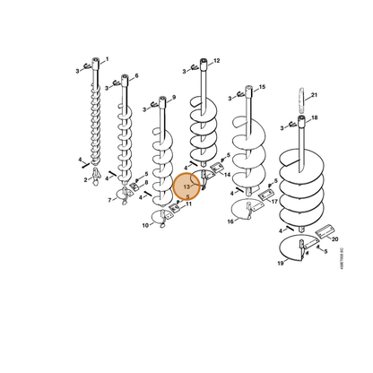 STIHL part 4404-680-3053 — IPL diagram snippet (6x zoom, amber highlight)