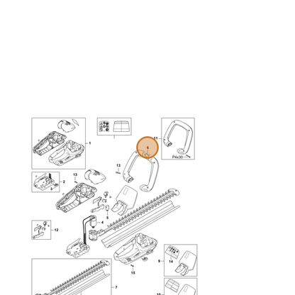 STIHL part 4511-430-0503 — IPL diagram snippet (6x zoom, amber highlight)