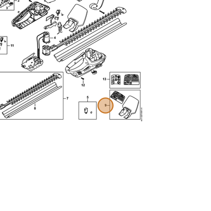 STIHL part 4511-790-9101 — IPL diagram snippet (6x zoom, amber highlight)