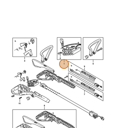 STIHL part 4512-400-6501 — IPL diagram snippet (6x zoom, amber highlight)