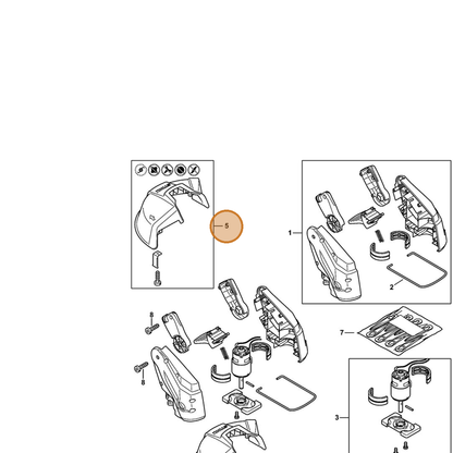 STIHL part 4512-710-8100 — IPL diagram snippet (6x zoom, amber highlight)