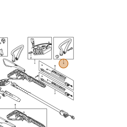 STIHL part 4512-790-1200 — IPL diagram snippet (6x zoom, amber highlight)
