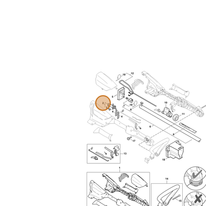 STIHL part 4522-430-9830 — IPL diagram snippet (6x zoom, amber highlight)
